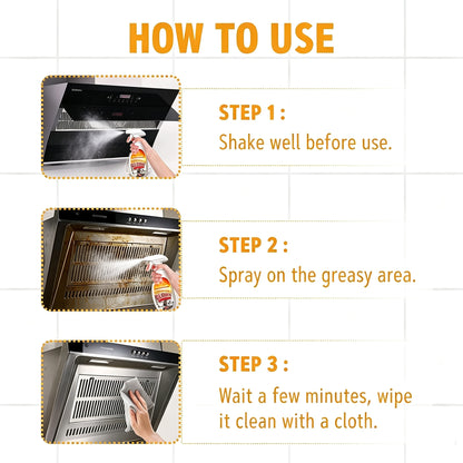 240ml Kitchen Degreaser Spray, Kitchen Oil Stains Spray