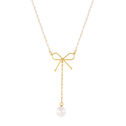 Light style temperament simple and luxurious stainless steel collarbone chain