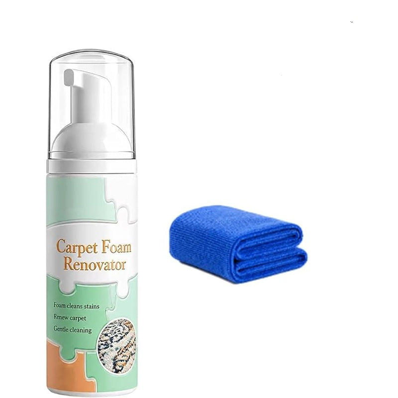 60ml Waterless Carpet Foam Stain Remover With Towel