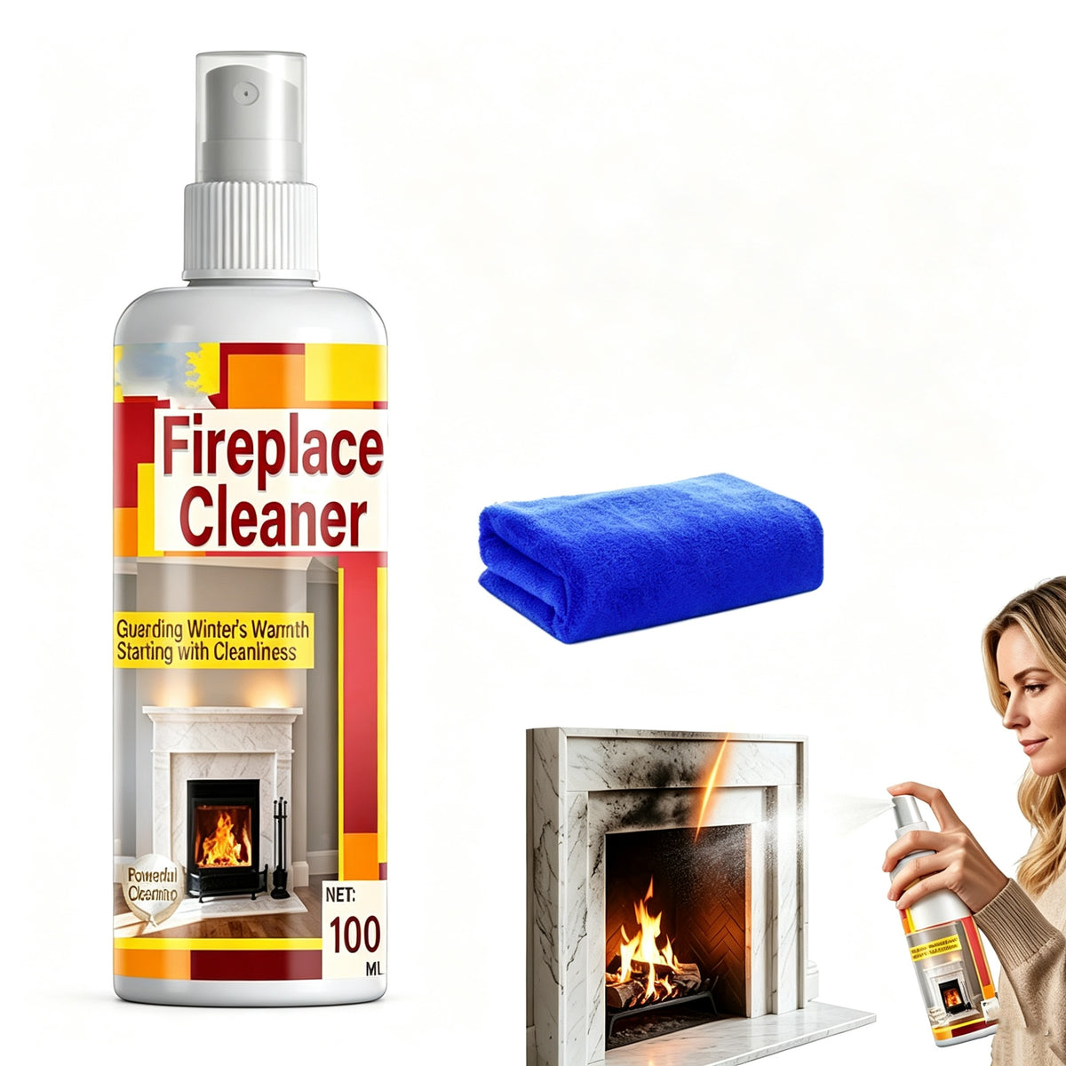 Fast-Acting and Convenient Fireplace Cleaner