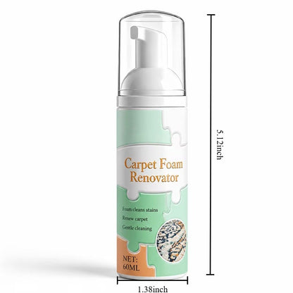 60ml Waterless Carpet Foam Stain Remover With Towel